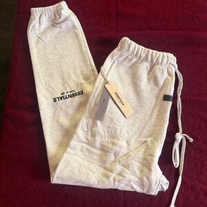 Fear of God Essentials Sweatpants - Light Oatmeal Heather (Men’s) Size M